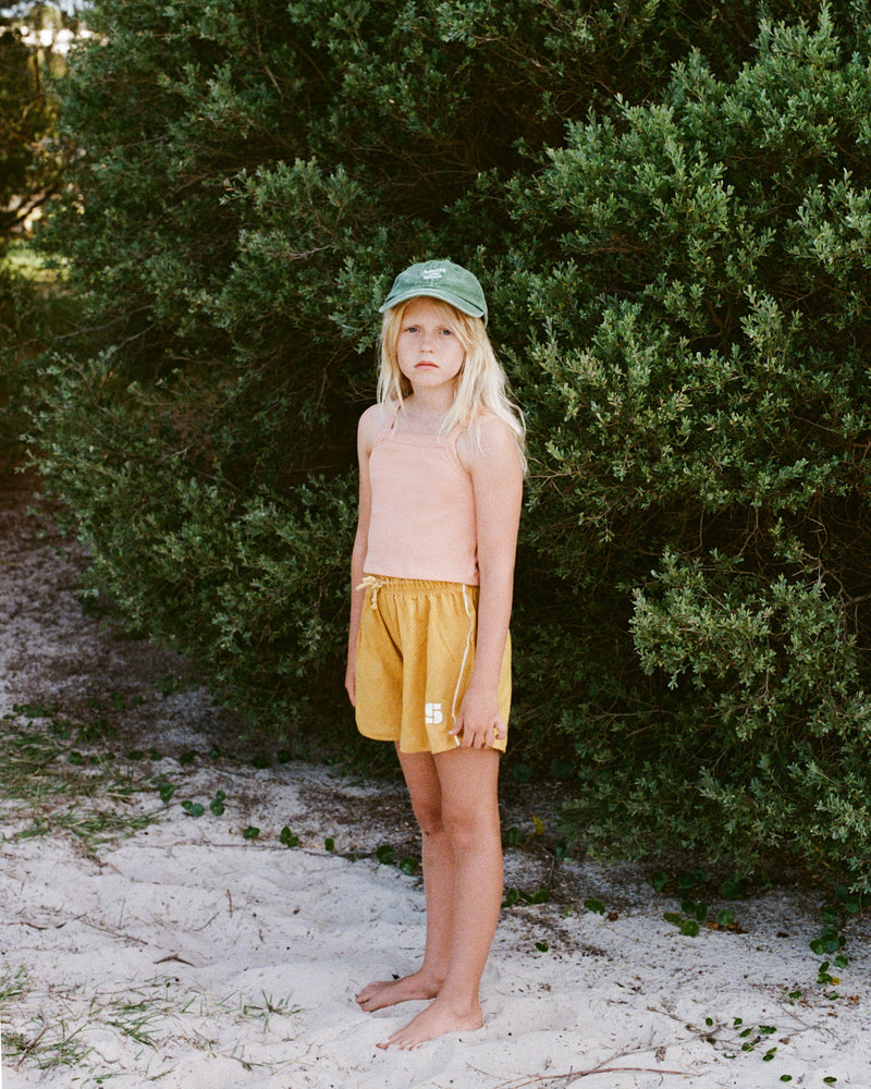 STENCIL JERSEY SHORT - YELLOW