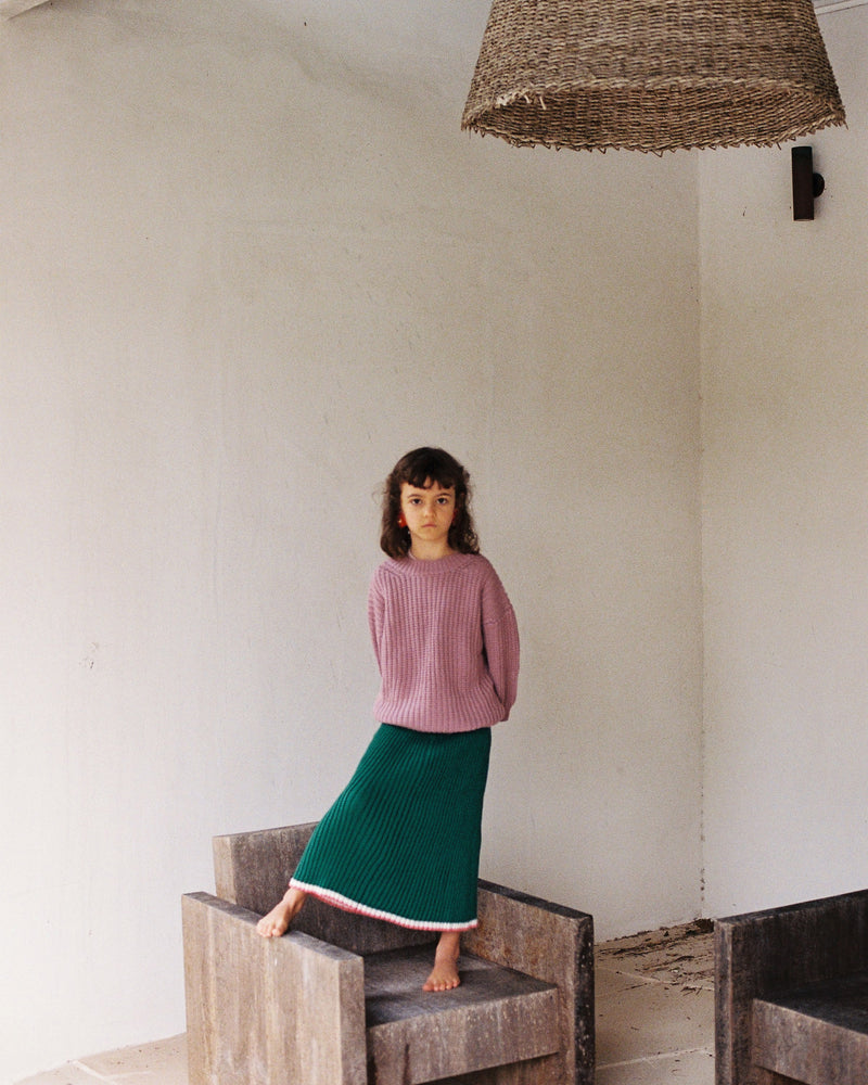 CHUNKY PULLOVER - MAUVE