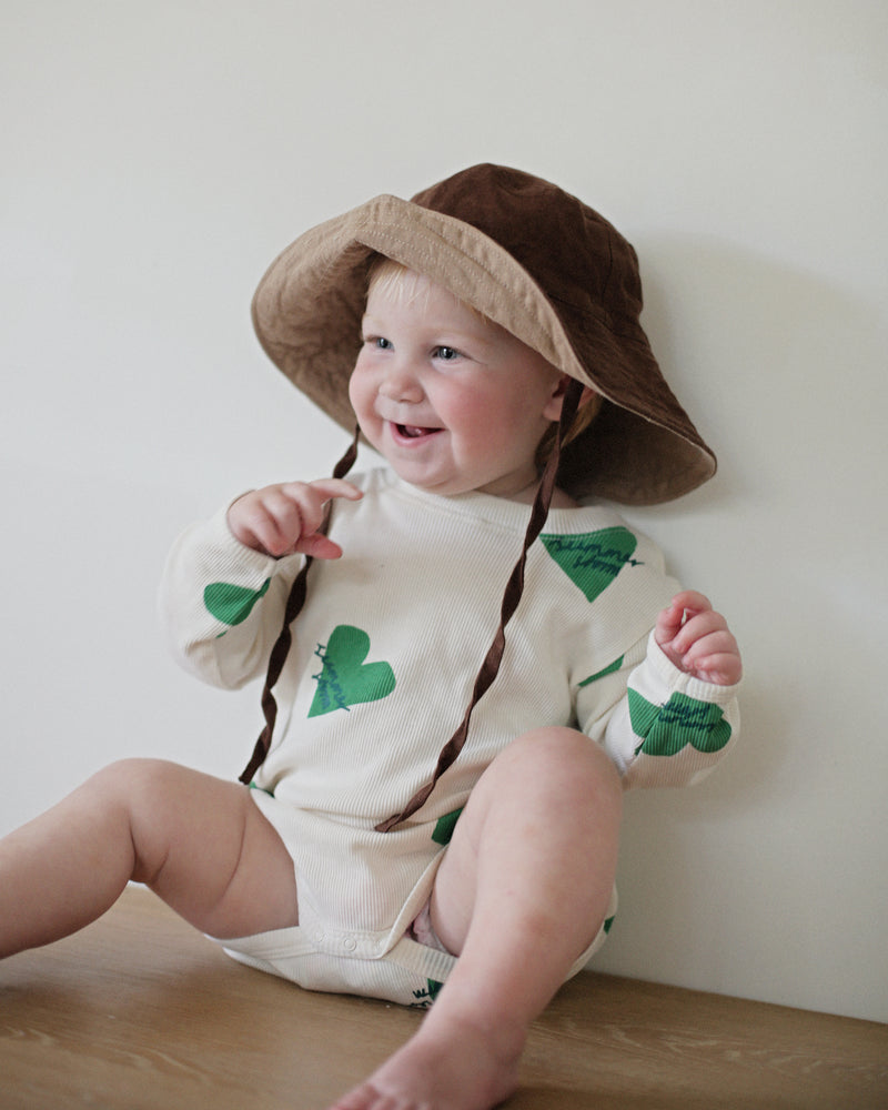 BABY SUN HAT WITH TIES - COCO