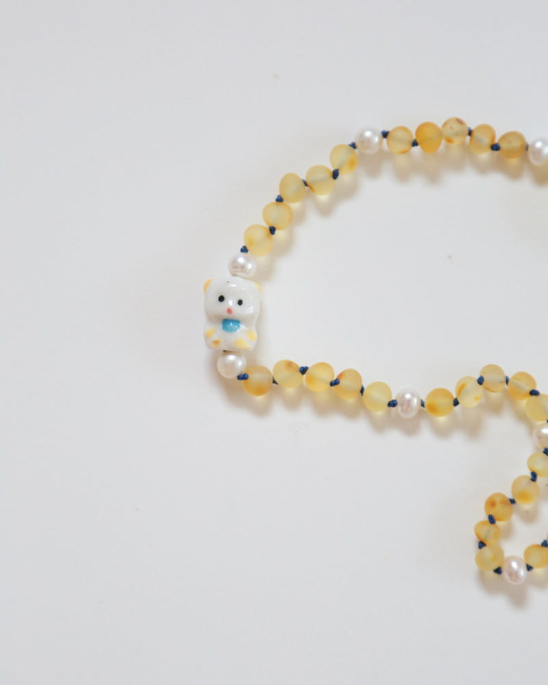 TEDDY - PEARL + LEMON AMBER
