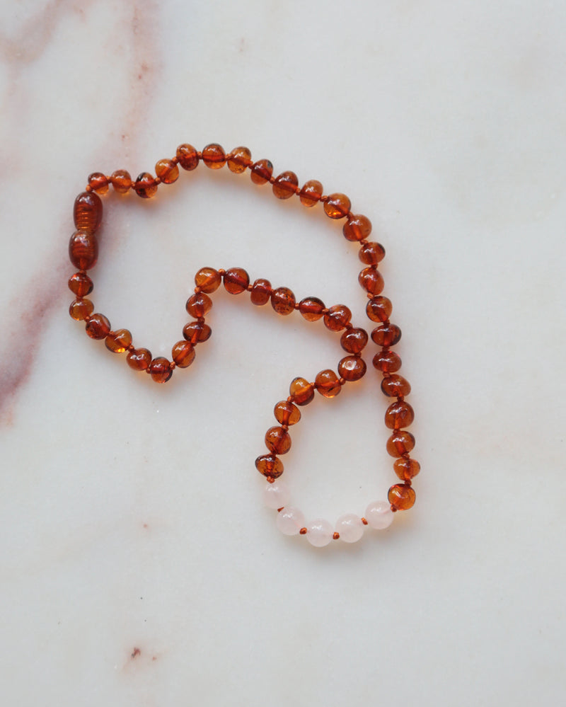 ROSE QUARTZ AND AMBER