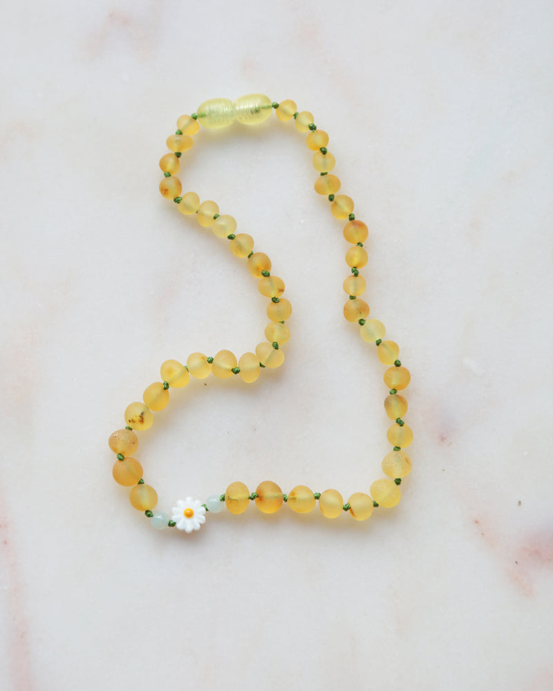 FLOWER AMAZONITE AND AMBER