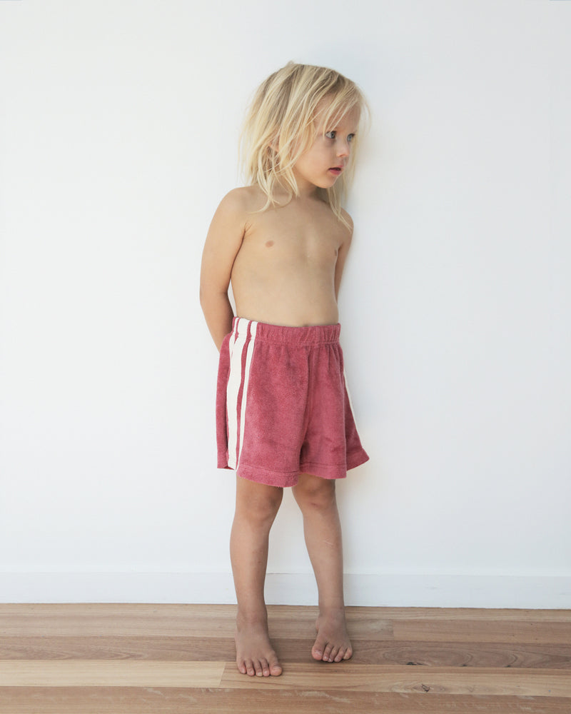 RACER SHORTS - PLUM