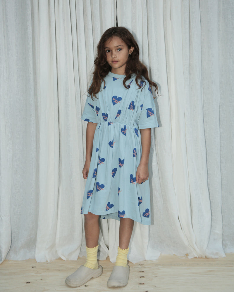CROSS DRESS - BLUE LOGO HEART