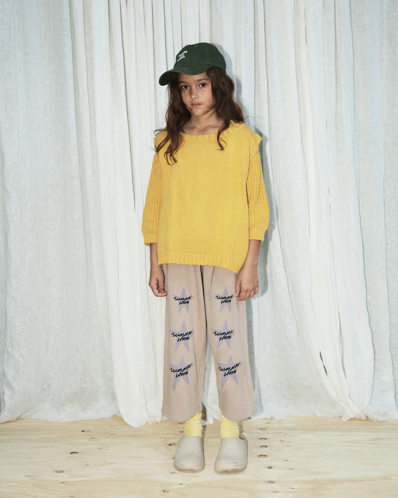 RELAXED TRACKIES - MAUVE WITH STARS