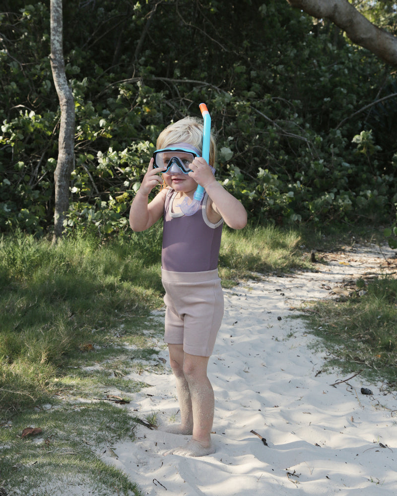 CLASSIC ONE PIECE - MAUVE AND MUSHROOM