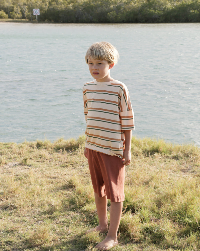 WAFFLE SHORT - RUST