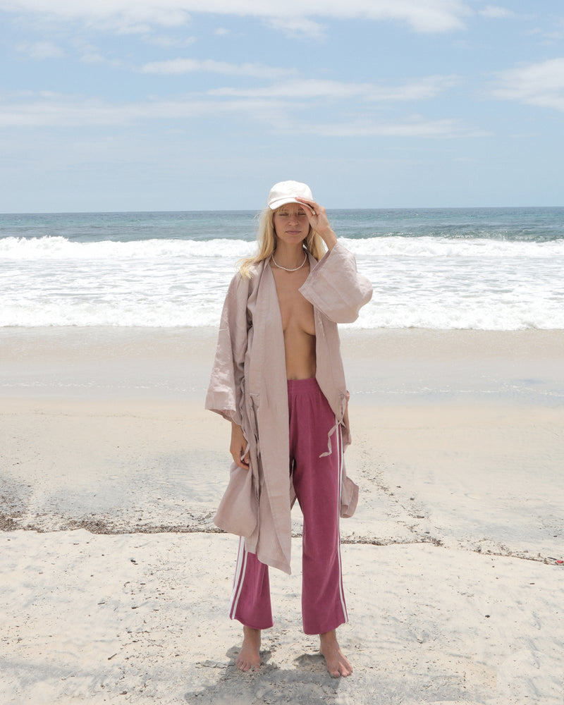 WOMEN'S RELAXED KIMONO ROBE - ROSA