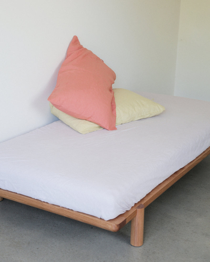 SET OF STANDARD PILLOW SLIPS - CORAL