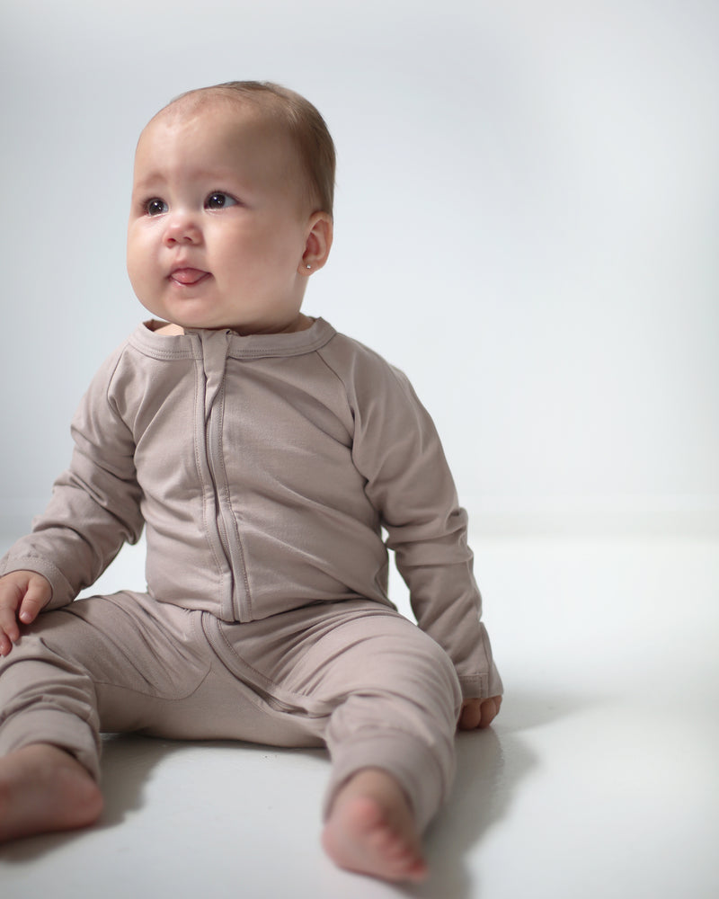 ZIP-UP ROMPER - MUSHROOM