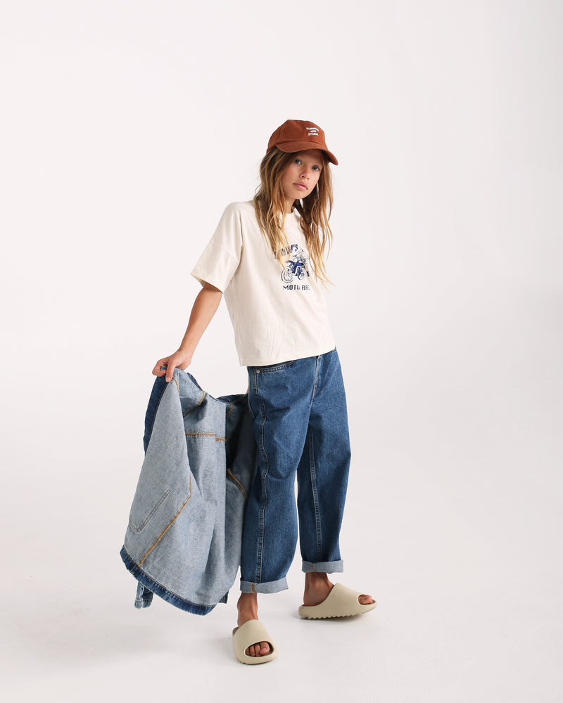 THE 80 DENIM JEAN - MID-WASH