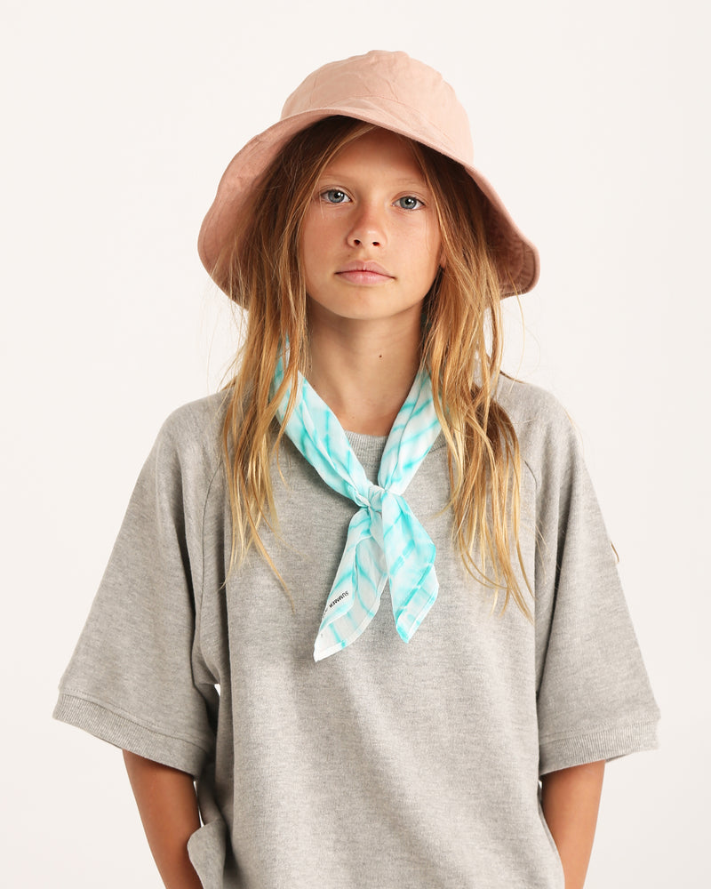 TIE DYED BANDANA - AQUA