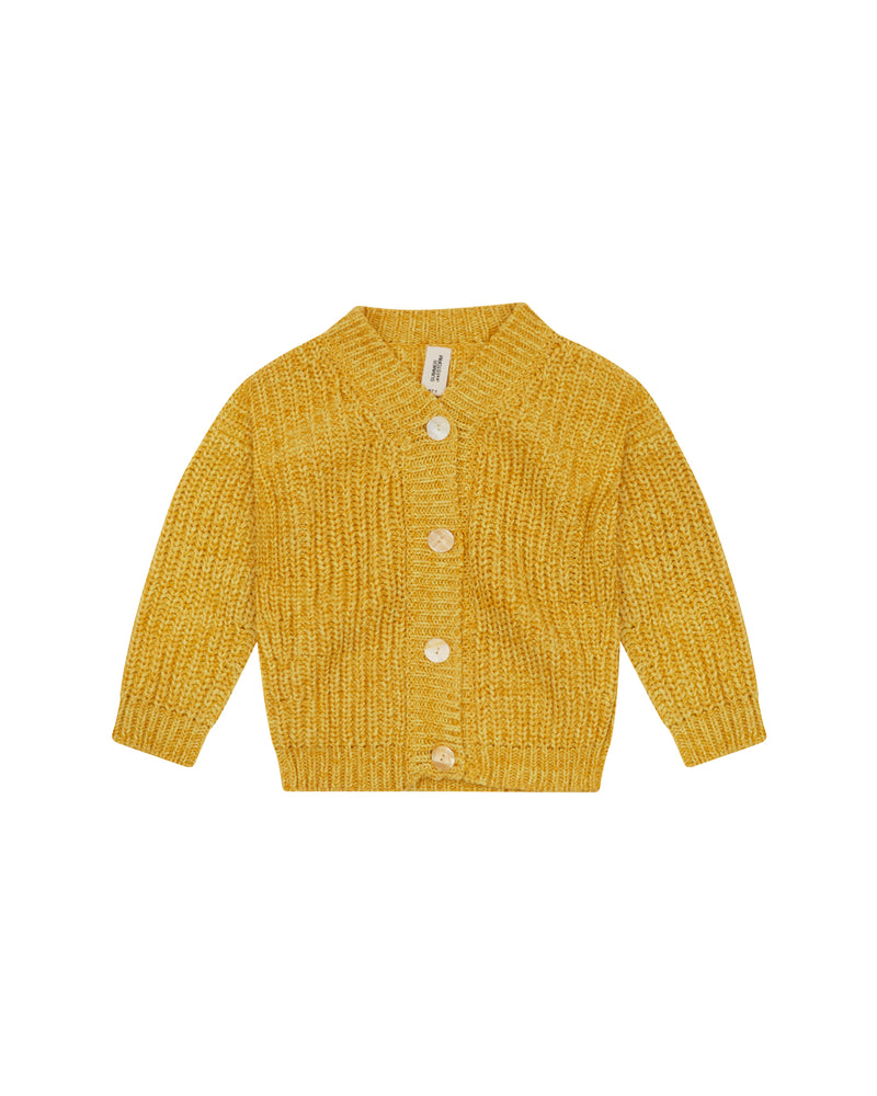 CHUNKY CARDIGAN - YELLOW
