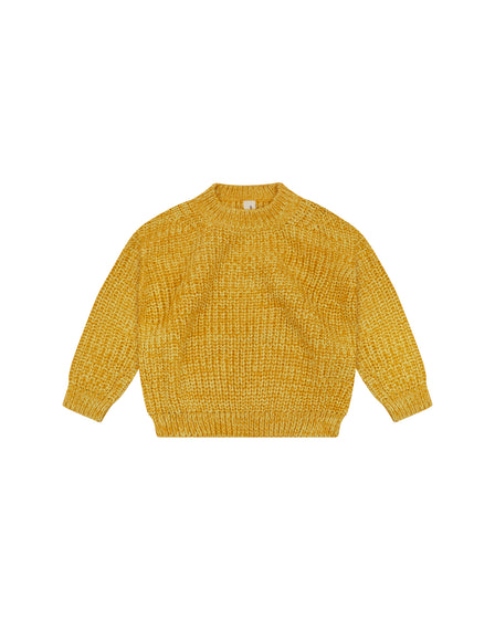 CHUNKY PULLOVER - MIXED YELLOW