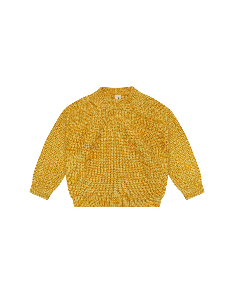 CHUNKY PULLOVER - MIXED YELLOW