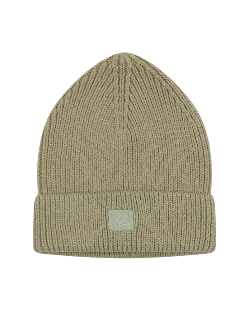POINT BEANIE - MOSS GREEN