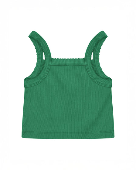 CLASSIC CROPPED SINGLET - VINTAGE GREEN