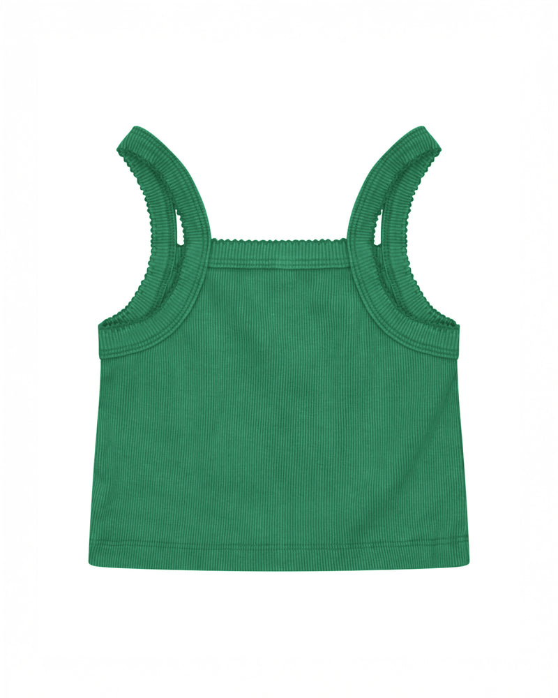 CLASSIC CROPPED SINGLET - VINTAGE GREEN