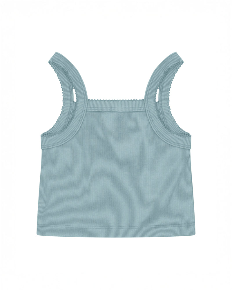 CLASSIC CROPPED SINGLET - BLUE