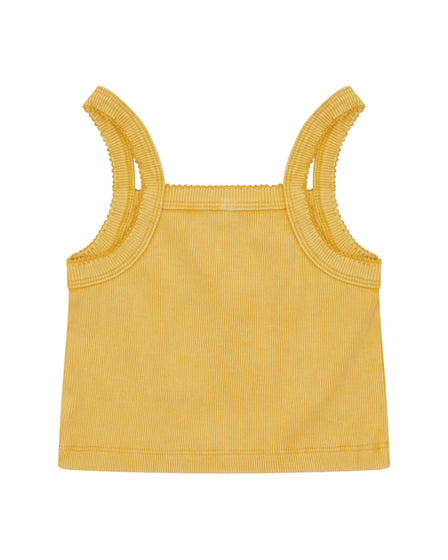 CLASSIC CROPPED SINGLET - BUTTER