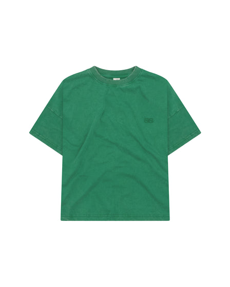 BASIC TEE SS LOGO - VINTAGE GREEN