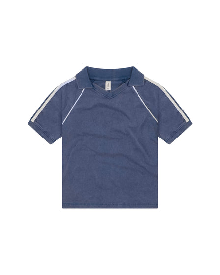 COLLARED SPORTS 11 TEE - BLUE
