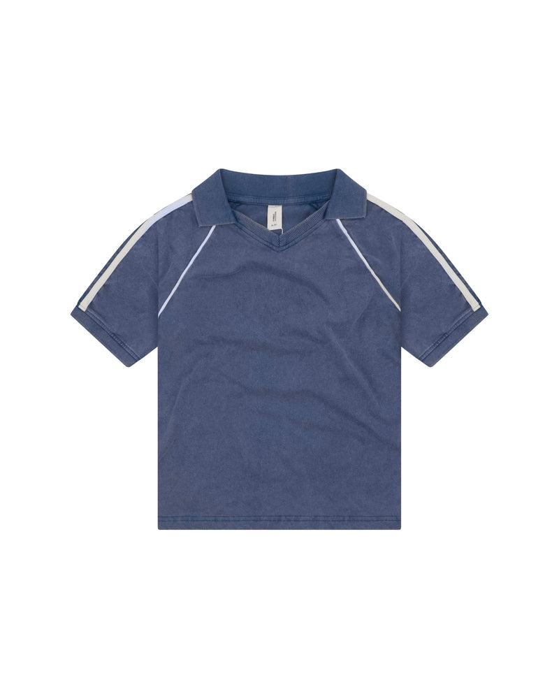 COLLARED SPORTS 11 TEE - BLUE