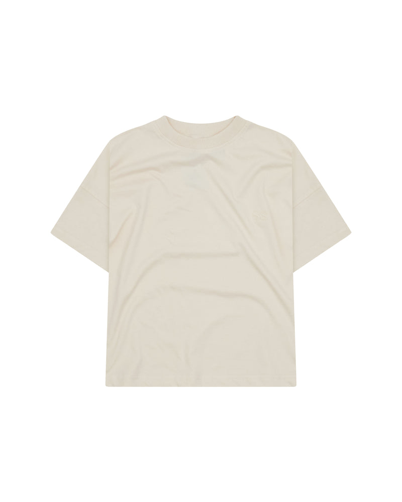 BASIC TEE SS LOGO  - NATURAL