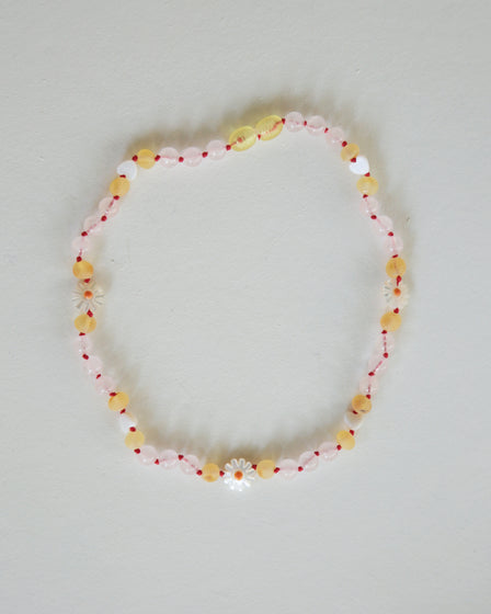 FLOWERS AND HEARTS - ROSE QUARTZ