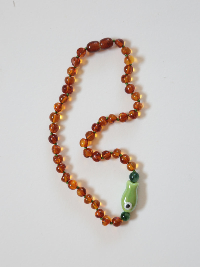 FISH - GREEN JADE + AMBER