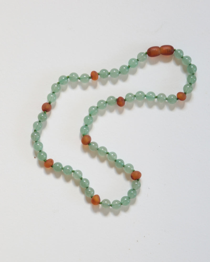 GREEN AVENTURINE + AMBER