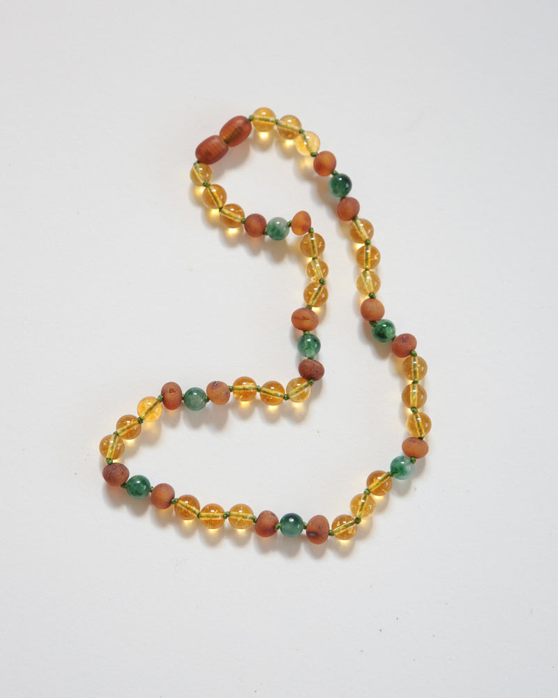 CITRINE - GREEN JASPER - AMBER