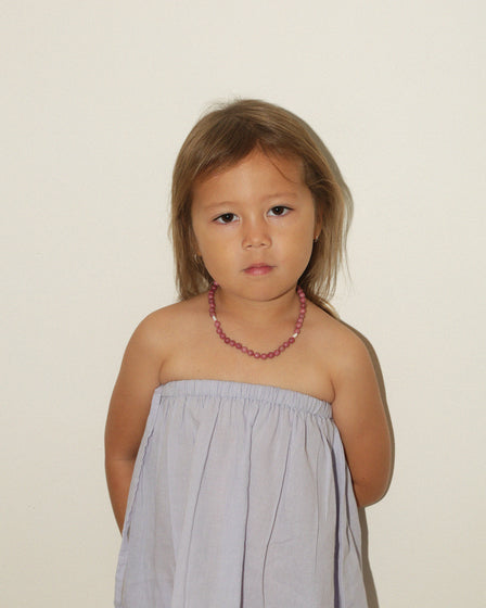 RHODONITE WITH SHELL HEARTS