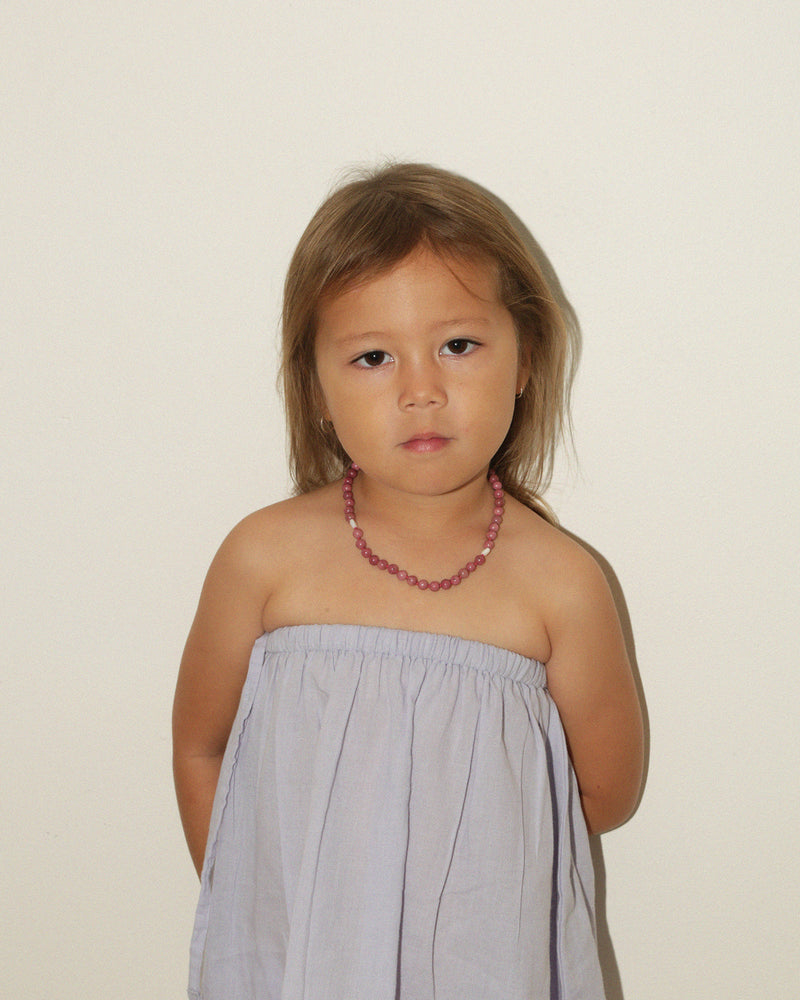 RHODONITE WITH SHELL HEARTS