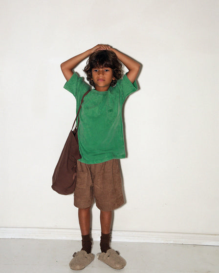 CORDUROY SHORTS - TAN BROWN
