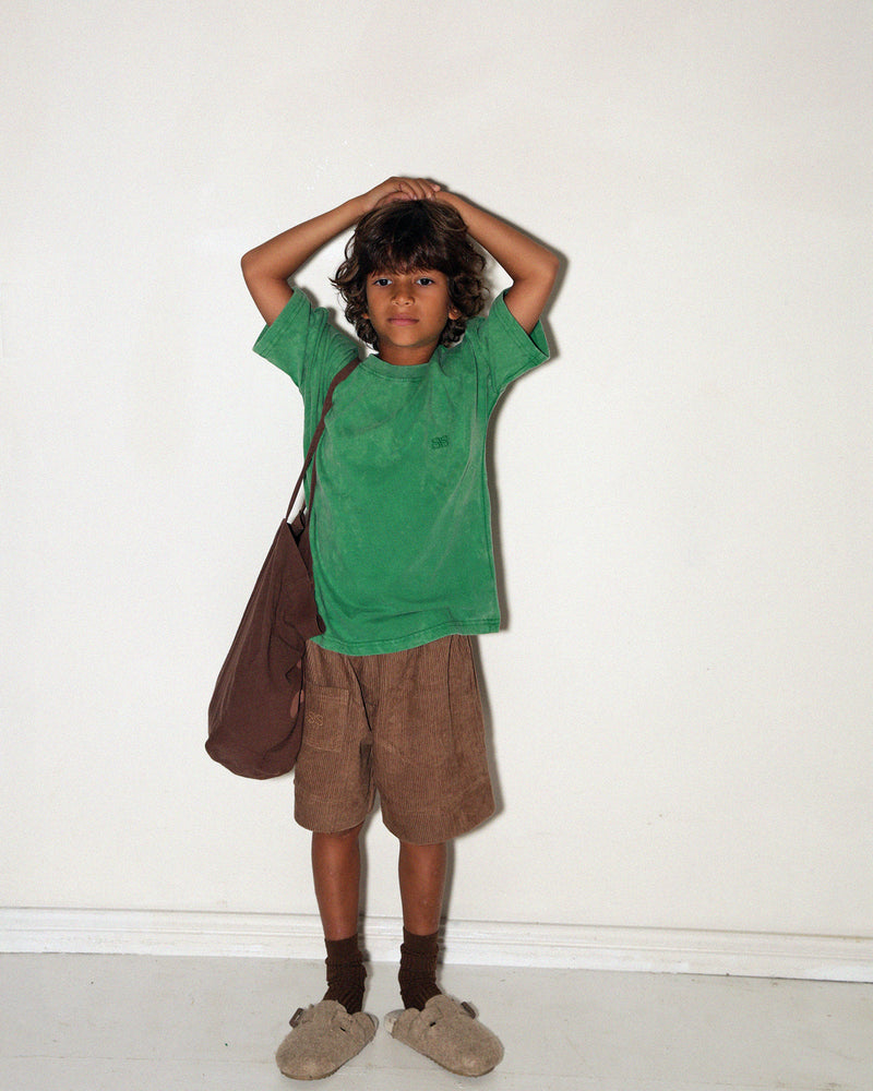 CORDUROY SHORTS - TAN BROWN