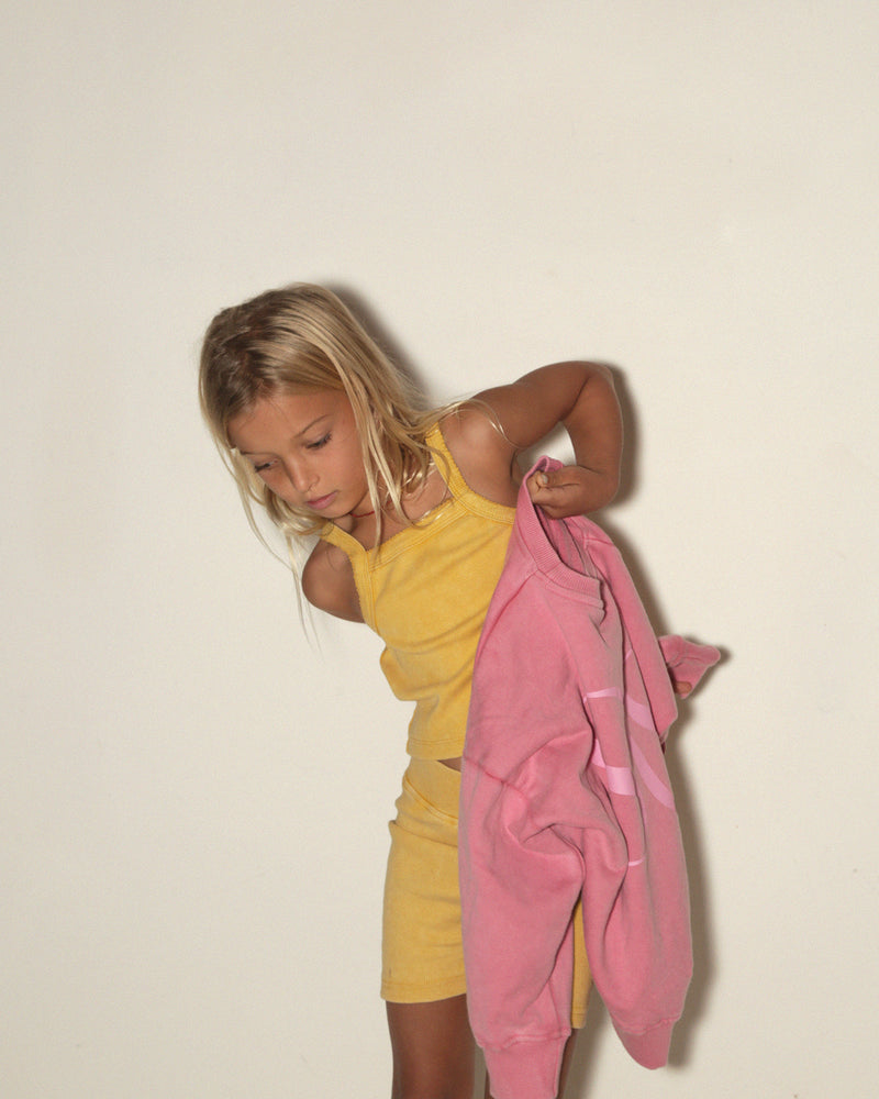 CLASSIC CROPPED SINGLET - BUTTER