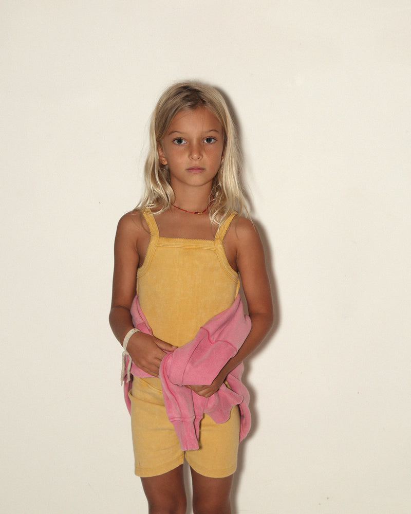 CLASSIC CROPPED SINGLET - BUTTER