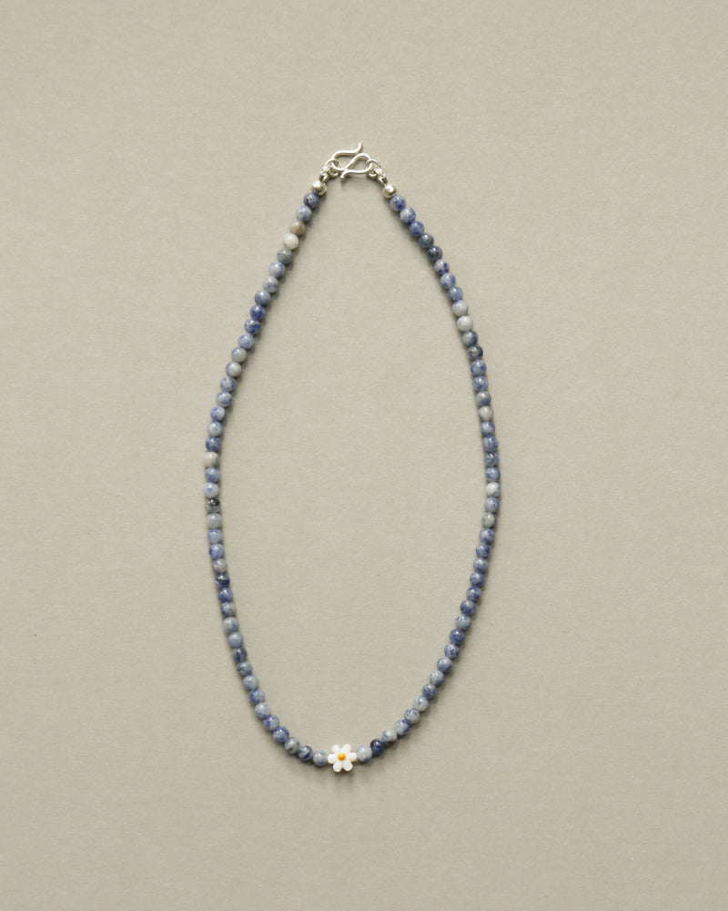 BLUE SPOT JASPER WITH FLOWER