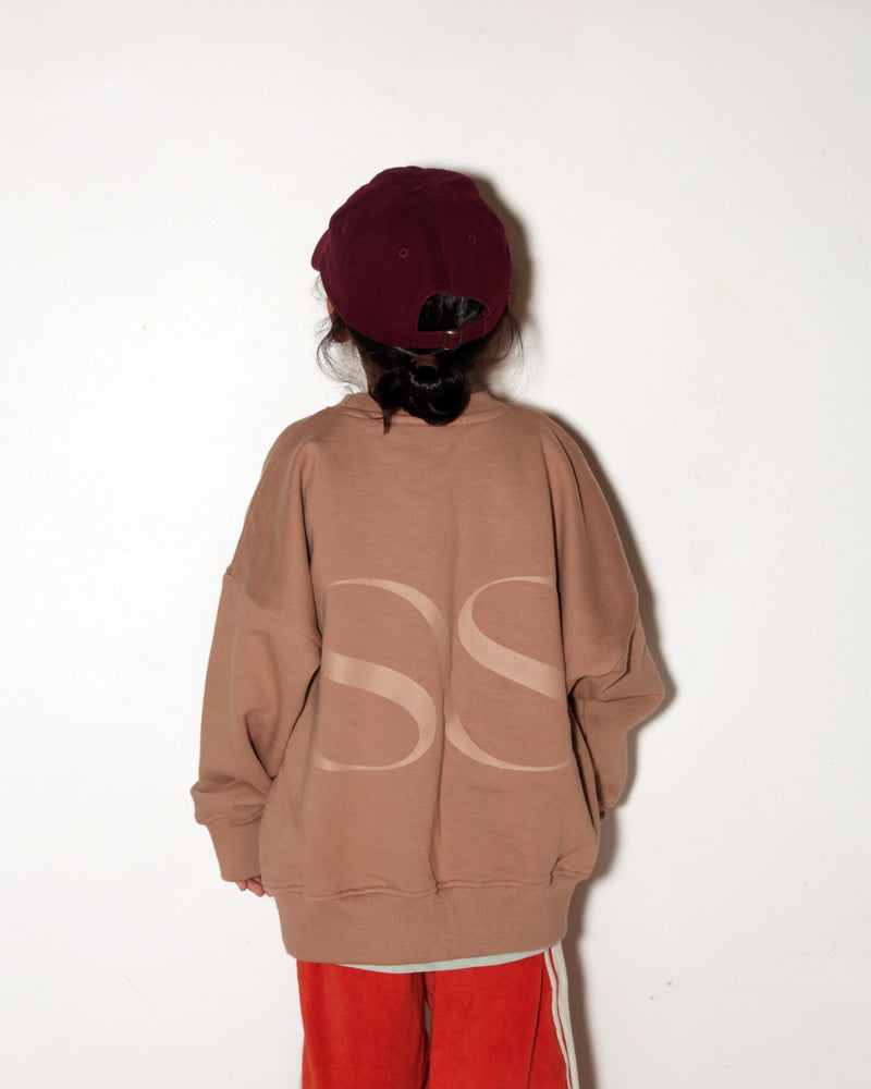 LOGO SWEATSHIRT   - CLAY