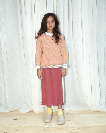 KNITTED PULLOVER - CORAL
