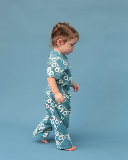 BABY PANT - BLUE FLORAL