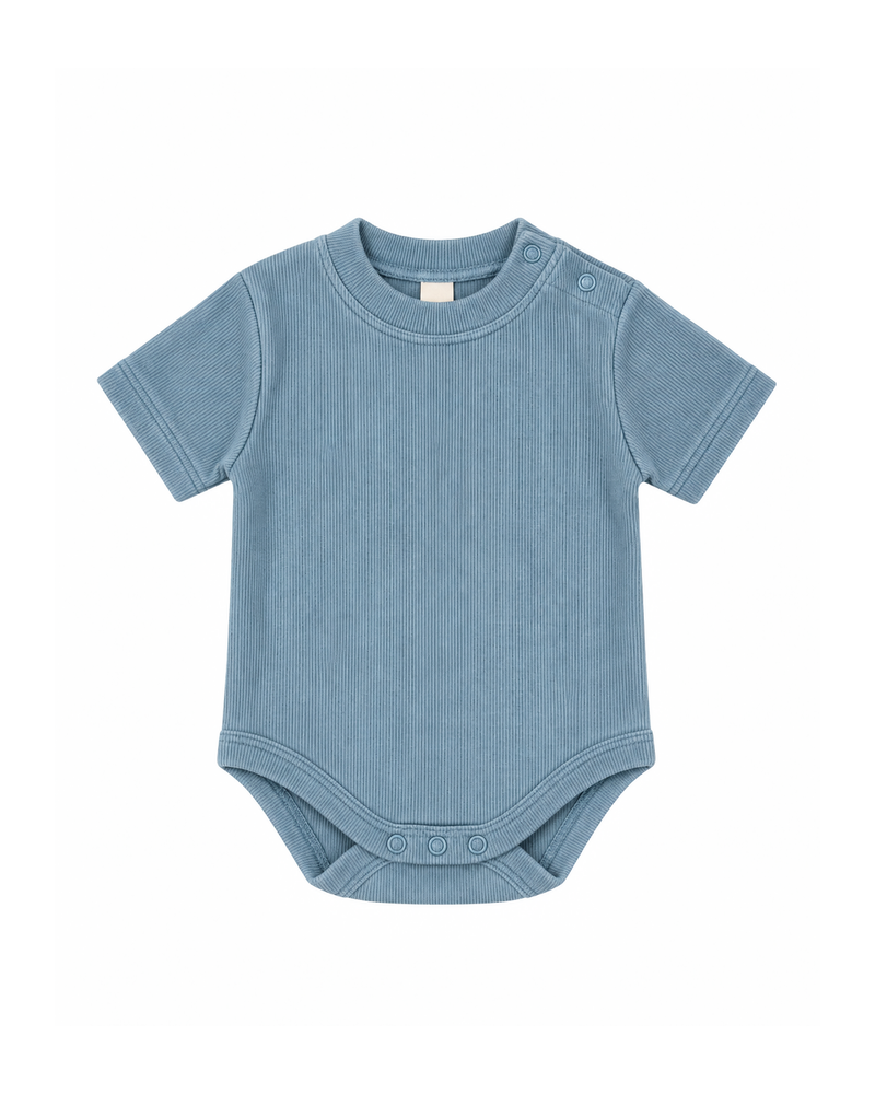 SHORT SLEEVE BODY - WASHED BLUE