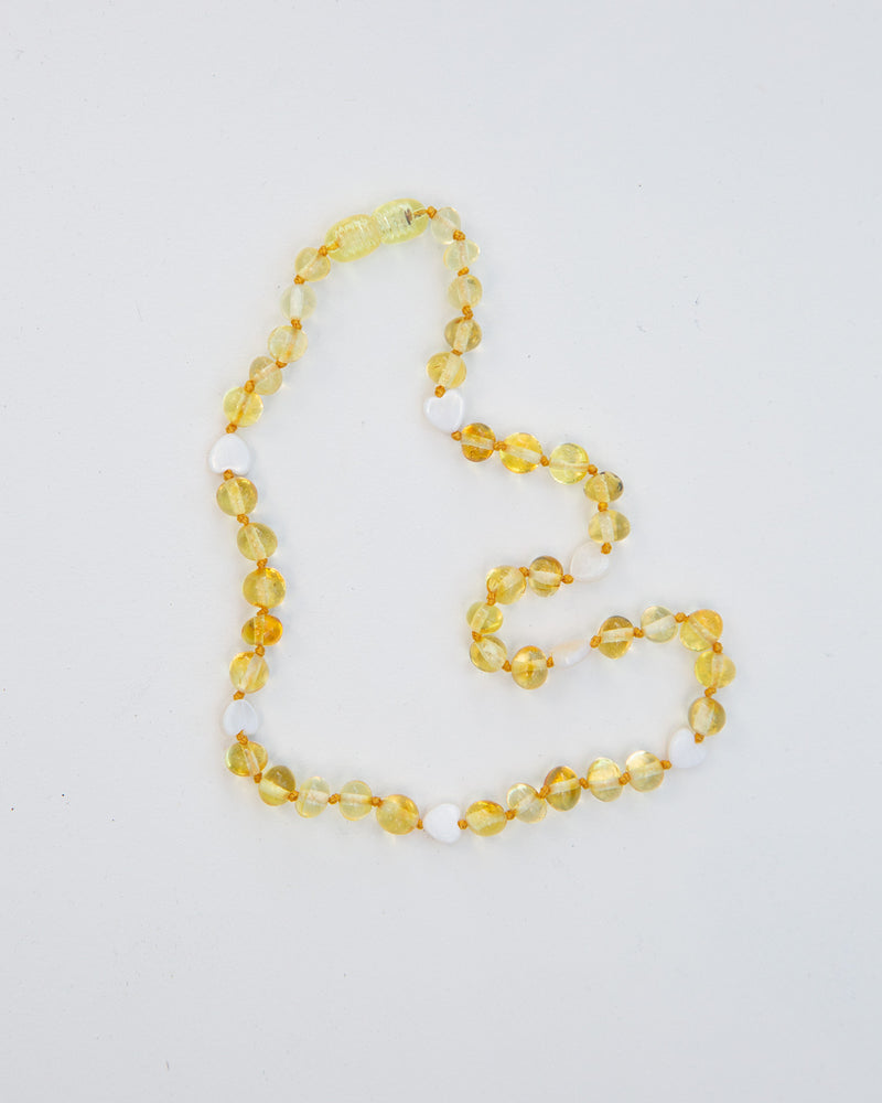 LEMON AMBER WITH HEARTS
