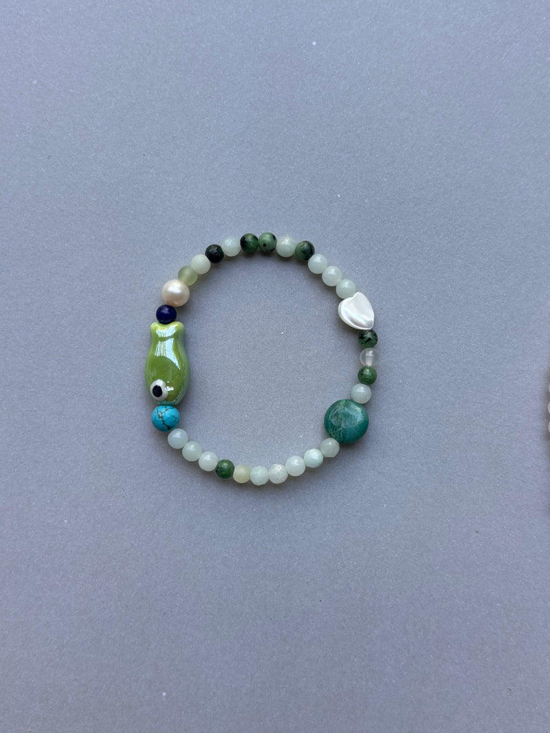 KIDS BRACELET - FISH AND PEARL