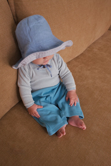 BABY REALAXED PANT - OCEAN BLUE
