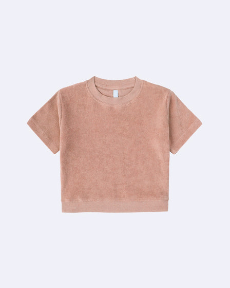 TERRY TEE - PEACH