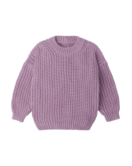 CHUNKY PULLOVER - MAUVE