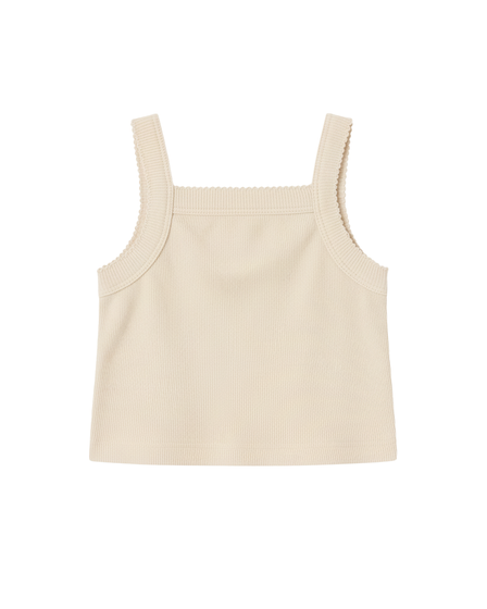 GIRLS CLASSIC SINGLET - NATURAL