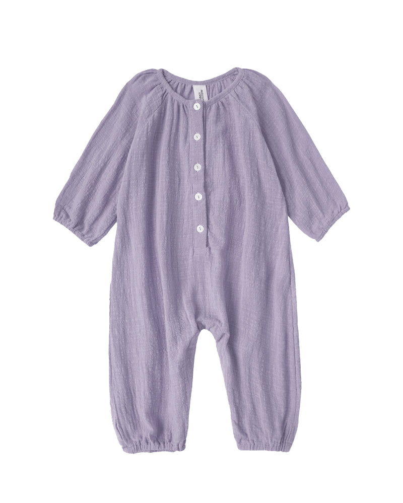 COTTON ROMPER -SOFT LILAC